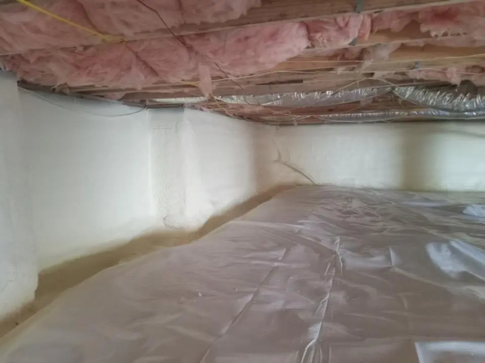 Crawl space encapsulation with closed-cell spray foam for Spray Foam Roofing in Brownsville